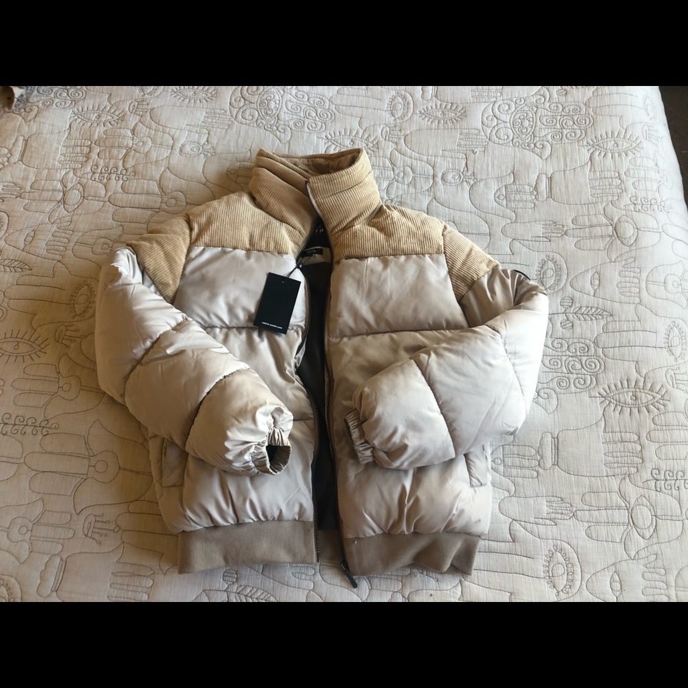 Native youth puffy bomber jacket